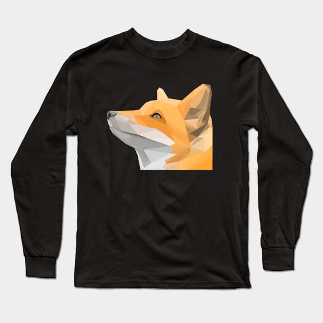FOX Lowpoly Long Sleeve T-Shirt by Re Yant Gallery
